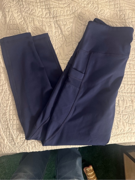 r. Sofia Pants - R. Sofia Poly Spandex Periwinkle Yoga Pants